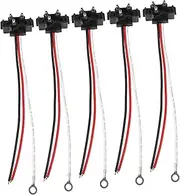 Vaguelly 5pcs Trailer Tail Light Taillights Stop Light Harness Pigtail Connector Backup Light 3 Wire Pigtail Harness Pigtail Wedge Trailer Wire Harness 3 Wire Car Copper Universal