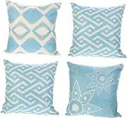 IWOWHERO 4pcs Pillow Case Pillowcase Home Decoration Pillow Covers Woven Baskets for Storage Couch Sofa Bed Cover Modern Pillows Case Linen Pillow Cover Creative Pillow Cover Blue