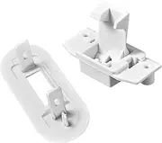 WH02X24399 Washer Lid Lock Striker & WH01X24381 Washer Lid Lock Bezel Assembly - Replacement for GE Hotpoint Top Load Washing Machine Lid Lock Switch Replaces 4455158 4502680