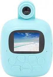 Pocket Kids Camera Print Photo, 48MP Camera with 180° Flipped Lens & 2.0in IPS, Thermal Camera Printer for Kids Children, Blue