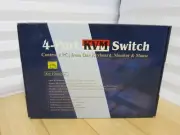 Zonet (KVM3001) 4-Ports External KVM Auto-Switch Control 4 Comp From 1 Keyboard