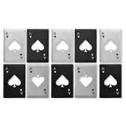 10 Pack Ace of Spades Bottle Openers Poker Card Credit Card Beer Bottle Openers