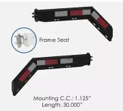 MUD FLAP HANGER KIT SPRING LOADED 45 DEG RIGHT& FLEET ENGINEERS 033-05196