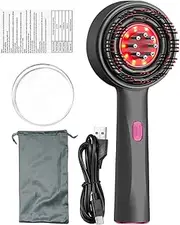 Scalp Massaging Brush Electric Scalp Massager Red Light Therapys Hair Massager - 2-In-1 Hair Oil Applicator, 360 Degrees Kneadings Massage for Scalp and Hair, Head Relaxation and Hair Growth