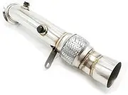 Xuanqingyi Store 3.5" Turbo Catless Downpipe Compatible with BMW N55 535i 640i 740Li F01/F10/F11/F07 F12/F13