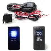 2-Output Relay Wiring Harness w/ LED Spot Lights LED Light Switch For Fog Lamp (for: BMW)