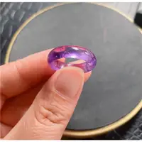在飛比找蝦皮購物優惠-天然紫水晶時尚紫水晶戒指手持柔性戒指男女擺件~