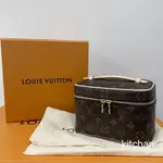 二手精品 LV NICE MINI VANITY CASE 原花 手提 化妝箱