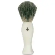 eShave Fine Badger Shaving Brush White Brand New