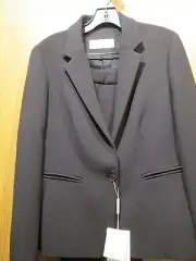 Max Mara Women's Black Gala Virgin Wool Blazer Jacket SIZE 14 NEW $1490