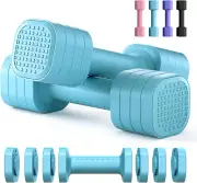 Adjustable Dumbbell Set 4 in 1 Free Weights for Women Home Gym Exercise 2-5Lb