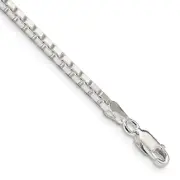 7 Inch Sterling Silver 2.5mm Box Chain