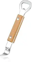 Magnetic Can Punch Bottle Opener, Manual Stainless Steel Church Key Can Opener with Magnet for Camping and Traveling 1 Pack