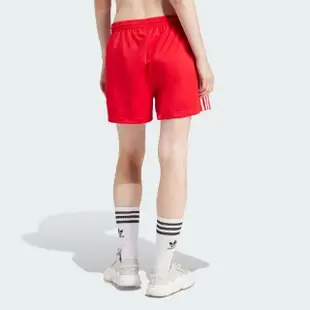 【adidas 愛迪達】短褲 女款 運動褲 三葉草 FIREBIRD SHORT 紅 IP2957