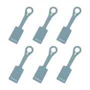 6x Tosca Silicone Travel Luggage Suitcase Name/Address Tag Label Accessory Blue