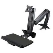 StarTech Sit Stand Monitor Arm, Monitor Arm Desk Mount, VESA Mount - ARMSTSCP1