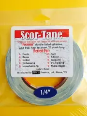 BULK 6 of Scor-Tape Adhesive 1/4" x 27yd by Scor-Pal - FREE SHIPPING!!!