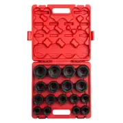 3/4" Drive 17 Piece SAE Heavy-Duty Impact Socket S Sunex 4683
