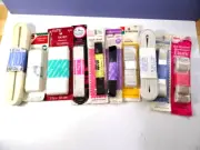 10 Pkgs Assorted SEWING ELASTIC All New Singer Talon Scovill Offray