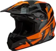 G-Max D3961495 MX-96 Splinter Helmet Md Black/Orange