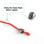 40pcs Plastic Bell Ends Stopper Cord Rope Lace Lock Lanyard Fastener Metal Black