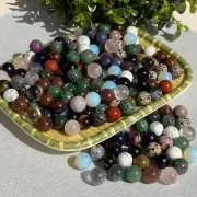 Top! Wholesale Natural Mixed Crystal Sphere Quartz Crystal Ball Healing 15mm+
