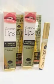 Grande Lips Hydrating Lip Plumper Clear Gloss 0.084 oz Lot of 2 NIB