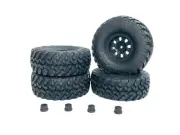 AXIAL CAPRA 4WS CRAWLER TIRES 12mm HEX WHEELS NITTO TRAIL GRAPPLER M/T 1.9" NEW