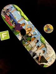 RARE SIGNED Nick Tucker Primitive BBQ Party Cookout Skateboard Deck AUTOGRAPHED