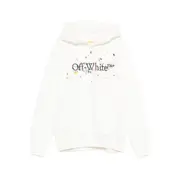 [Off-white] Off-white Paint-splatter Cotton Hoodie 12 A WHITE