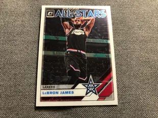 LeBron James 少見黑色球衣 all-stars 湖人 2019-20 donruss optic NBA