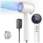 Hair Dryer, 1600W Ionic Hair Dryer with LED Display & Magnetic Nozzle, Brand New