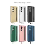 Phone Case For Samsung Galaxy Z Fold 7 Z Fold 6 Z Fold 5 Z Fold 4 Back Cover Full Body Protective Shockproof Retro PU Leather