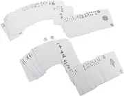 HONMEET Enhanced Visibility Majiang Cards Sturdy Plastic Mahjong Poker for Adults Official Rules Portable Set for Home Parties