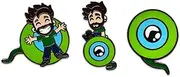 Jacksepticeye Pin Set, Official Licensed Jacksepticeye Pins, Collectors Box Includes 3 Pins by Youtooz Jacksepticeye Collection