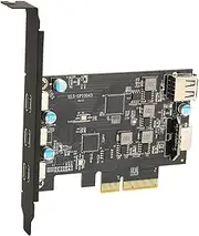 10Gpbs 3 Type C, PCIe to USB 3.2 Expansion Card, USB C PCI Express Card X8 for Wins 7 8 10, OS X 10.8.2, PCIe X4