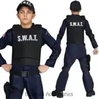 CK641 SWAT Commando Police FBI Army Soldier Cops Military Boys Book Week Costume