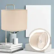 2 Pcs Linen Lampshade Fabric Pleated Shades Vintage for Table Baby