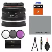 DEDICATED 50MM F2 PORTRAIT MACRO LENS +HD FILTER KIT +BONUS FOR SONY ALPHA A6000