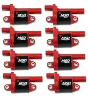 MSD Ignition RED Coil Blaster Series 8 Pack For 2015-2018 Chevrolet Tahoe 82688 (for: Chevrolet)