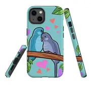 For Apple iPhone 13 Case, Armour Back Cover, Birds In Love
