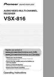 Pioneer VSX-816 Receiver Owners Manual