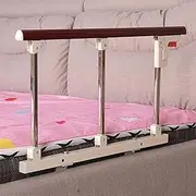 Rails for Elderly Adults, Guard for Elderly Foldable Bed Rail Safety Side Guard for Elderly Adults Assist Handle Handicap Bed Railing Hospital Metal Grip Portable Bumper Bar Bed Side Handrail (Size