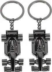 Totority Vintage Car Keychain Keyring Handmade Wristlet Metal Car Charm Jewelry for Drivers