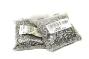 1000 pk 8mm Silver tone Brass Coil Spring Cord End