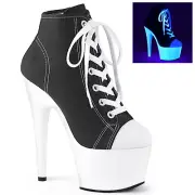 Pleaser Adore-700SK-02 Harley Quinn Platform Sneakers Neon Heels