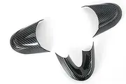 Tianwu05 Fit for MINI Cooper F54 F55 F56 F57 F60 Carbon Fiber Style Auto Interior AccessoriesfitCar Steering Wheel Cover Trim