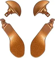 4PCS Back Paddles for PS5 DualSense Edge Controller,Interchangeable Metal Rear Paddles,Metallic Rear Paddles Trigger Buttons Replacement Parts for PS5 Edge Controller(Gold)