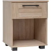 Bedside Table Side Table Nightstand Cabinet Drawer Bedroom Wooden Oak