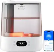 Smart Humidifiers for Bedroom, 6L Cool Mist Top Fill for Large Room, Humidity Se